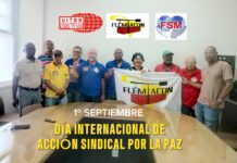Declaração da FLEMACON pelo 1º de Setembro – Dia Internacional de Ação Sindical pela Paz